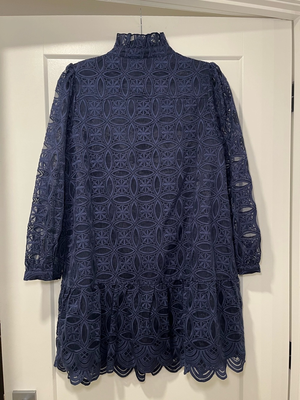 Navy Organza Palmerston Dress - Picture 6 of 6